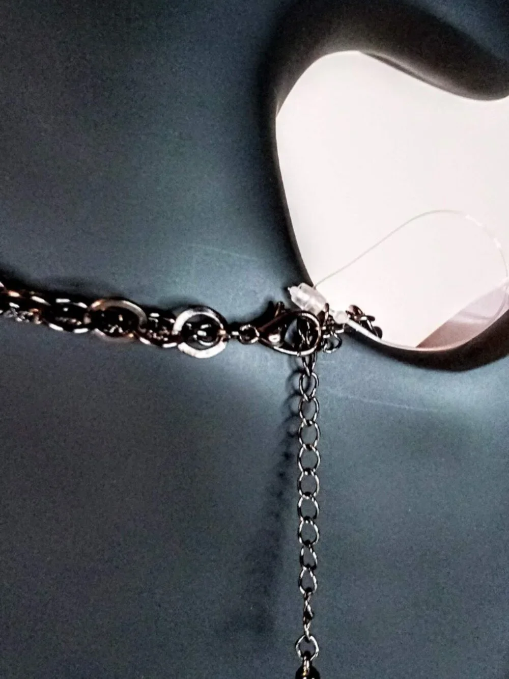 New Long Black Net Necklace